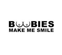 Vos Seins ME Font Sourire Plus Que Vos Yeux Autocollants for vitres Autocollants for Voiture(Black,80X20CM)