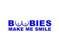 Vos Seins ME Font Sourire Plus Que Vos Yeux Autocollants for vitres Autocollants for Voiture(Blue,80X20CM)