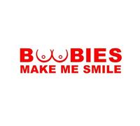 Vos Seins ME Font Sourire Plus Que Vos Yeux Autocollants for vitres Autocollants for Voiture(Red,80X20CM)