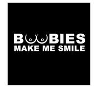 Vos Seins ME Font Sourire Plus Que Vos Yeux Autocollants for vitres Autocollants for Voiture(Silver,25X6.2CM)