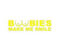 Vos Seins ME Font Sourire Plus Que Vos Yeux Autocollants for vitres Autocollants for Voiture(Yellow,80X20CM)