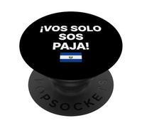 ¡Vos Solo Sos Paja! Drapeau Salvador PopSockets PopGrip Adhésif