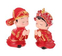 VOSAREA 1 Paire De Figurines De Gâteau De Mariage Future Mariée Statue De Couple en Vinyle pour Décoration De Mariage