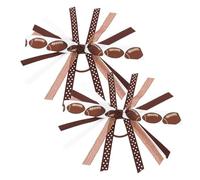 VOSAREA 1 Paire De Football Sport Hair Scrunchies Cheerleading Hair Elastic Scrunchies Hair Ties Ponditail Colters Accessoires Hair For Girls Women Player Team