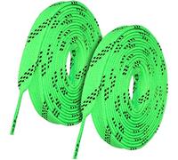 VOSAREA 1 paire de lacets cirés pour patins de hockey et hockey sur glace - Protection contre le gel - Pour patins à roulettes de hockey (vert 96")