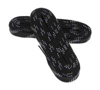 VOSAREA 1 paire de lacets cirés pour patins de hockey et hockey sur glace - Protection contre le gel - Pour patins à roulettes de hockey - Noir 96 pouces