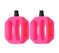VOSAREA 1 Paire De Pédales De VéLo pour Enfants: Pédales Antidérapantes De 1/2 Pouce pour VTT pour Enfants - Accessoires De VéLo en Plastique (Rose)