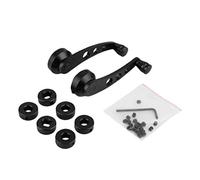 VOSAREA 1 paire universelle en alliage d'aluminium voiture auto lève-vitre manivelles porte poignées en verre kit (noir)