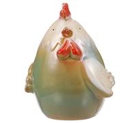 VOSAREA 1 Pc Jouets De Fille Cochon De Dessin Animé Décor De Statue De Coq Figurines De Poulet De Pâques Figurine De Poussin Table à Manger Réservoir De Stockage Céramique Enfant