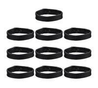 VOSAREA 10 pièces Anneaux de Boucle pour Bracelet de Montre Cuir Véritable Accessoires de Remplacement pour Bracelet de Montre Souples et Durables