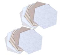VOSAREA 10 Pièces Tableau D’affichage Hexagonal en Feutre pour Mur, | Surface Douce en Fibre, Installation Facile, Arrangement Flexible, du Bruit, pour Rappels et Œuvres