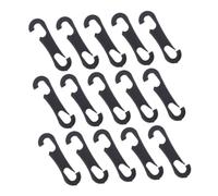 VOSAREA 100 pièces Crochets Housse Siège Voiture Plastique Lot de Crochets Plats pour Coussin Siège Auto Durables et Antidérapants pour Fixation Housse Protection Voiture