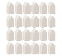VOSAREA 100 Pièces Houppettes à Fond de Teint en Latex Synthétique Blanc, Toucher Doux et Polyvalent, Mini Coussinets de Maquillage pour Visage et Poudre de Riz
