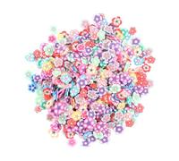 VOSAREA 1000 Pièces de Tranches de Pâte Polymère de Fleur de Prunier pour Décoration D'ongles Diy, Accessoires de Beauté Faciles à Utiliser pour Manucure Professionnelle