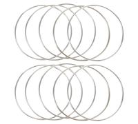 VOSAREA 10pièces Anneaux Métalliques Attrape-rêves De Métal pour Femme Accessoires De Mode Fait Main