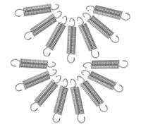 VOSAREA 15 Pièces Ressort de Rappel Double Crochet Installation Rapide en Acier à Ressort Argenté et Action de Traction Fluide pour Sécateur de Jardinage Extérieur