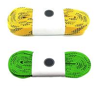VOSAREA 1paire Lacet De Hockey Professionnel Anti-froid Et Anti-cassure Lacets Cirés Pour Patins De Glace Ski Et Sports Jaune