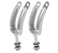VOSAREA 1paire Support de Roue Frontale Acier pour Fauteuil Roulant avec Roulements Remplacement Facile Compatible Multi-modèles Amélioration du Confort et Fonctionnement Fluide