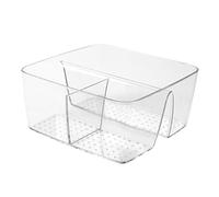 VOSAREA 1pièce Boîte De Rangement Transparente pour Bureau Organisateur De Bureau avec Compartiments Multiples pour Salle De Bain Cuisine Et Salon