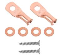 VOSAREA 2 Ensembles Lot Cosses à Anneau Cuivre pour Câbles Batterie Connecteurs Lourds Durables Installation Facile Compatibles Systèmes Audio Auto Garantie Flux Électrique Stable