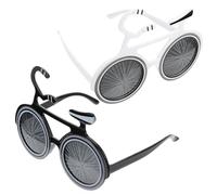 VOSAREA 2 Ensembles Vélo Lunettes Vélo Lunettes Nouveauté Partie Fête De Noël Lunettes Articles De Fête Lunettes De Mode Cool Lunettes De Soleil Creative Lunettes Vélo Forme 2 pièces * 2