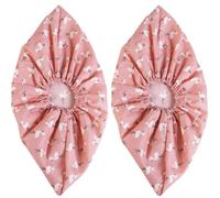 VOSAREA 2 Paires Housse de Chaussures Coton Lavable Intérieur Antidérapant et Respirant pour Homme et Femme Protection Épaisse et Résistante à Usure Couverture Anti-poussière Rose