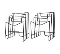 VOSAREA 2 Pièces Acier Inoxydable Support de Rangement à 4 Compartiments