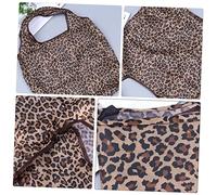 VOSAREA 2 Pièces de Courses Pliable Léopard de Rangement et Lavable pour Épicerie et Fourre-Tout Pratique