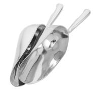 VOSAREA 2 Pièces Ice Scoop For Freezer Thickened Metal Scoop With Round Handle Cold Resistant And Kitchen Tool For Beverage And Food Serving