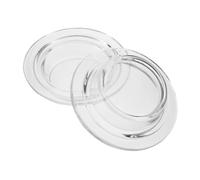 VOSAREA 2 Pièces Plat d'huile de Lampe d'aromathérapie Assiette pour Bougies Plat de réchauffement de Cire de Remplacement revêtement de Pot de Cire bac à Huile Un Verre Transparent