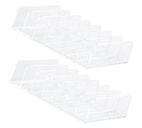 VOSAREA 2 Pièces Plateau De Fard À Paupières Organisateurs De Vanité Organisateurs De Maquillage pour Tiroirs Palettes De Maquillage Blush Clair Étui