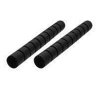 VOSAREA 2 Pièces Poignée Mousse Antidérapante, Entraînement | Écume Noire, Tube Flexible à Rembourrage Épais, Usage Musculation et Calisthénie, Prise Confortable