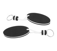 VOSAREA 2 Pièces Porte-clés Flottant EVA Noir Corde Solide pour Bateau | Léger et Flottant, Pratique à Porter, Usage Extérieur, pour Kayak, Canoë, Voile et Natation