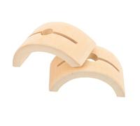 VOSAREA 2 Pièces porte-éventail traditionnel Oriental les fans se tiennent pliable affichage du support de ventilateur décoration maison ventilateurs stands d'affichage présentoir Bois