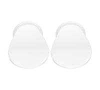 VOSAREA 2 Pièces Repose-pieds de Compact Blanc à Ventouse Antidérapant | Installation sans Perçage, Support Stable en Plastique, pour Salle de Bain et Carrelage, Usage Quotidien