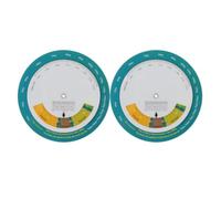 VOSAREA 2 Pièces Roue de Calcul de L'imc Mural en Plastique Outil de Mesure Pratique du Poids et Taille pour Usage Domestique