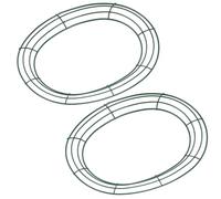 VOSAREA 2 Pièces Support de Couronne en Fer Vert D'œuf Lisse et Résistant pour Fabrication de Couronnes de Pâques DIY et Décorations Festives