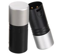 VOSAREA 2 Pièces Terminateur de Signal Xlr Mâle 3 Broches 120 Ohms pour | Résistance Intégrée, du Bruit et Blindage Renforcé, Compatible Dmx512, Finition Argenté
