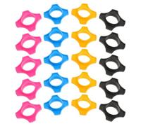 VOSAREA 20 Pièces Anneau Protection en Plastique pour Microphone Portable, | Texture Dense, Maintien Sûr sous Pression Continue, Nettoyage Facile, pour Chants Énergiques et Interactions Groupées