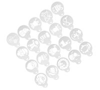 VOSAREA 20 Pièces Pochoirs de Noël pour Gâteaux Stencils Décoratifs Réutilisables pour Biscuits et Café Modèles Ajoutant une Atmosphère Festive sans Bords Tranchants Adaptés Pâtisserie