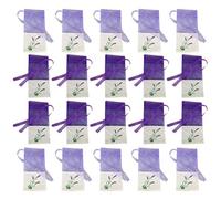 VOSAREA 20 Pièces Séchées Lavande Sacs Sachets Vides Sacs De Gaze en Vrac Sacs en Toile De Lin Sachet De Sacs en Coton-Ramie Sacs De Faveur De Mariage Tiroir De Cordon Penderie