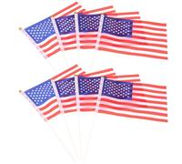VOSAREA 20pcs Banderole Américaine en Dacron Structure Solide et Portable pour Célébration du Jour de L'indépendance Style Américain