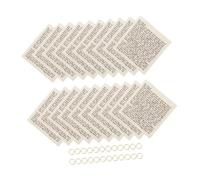 VOSAREA 25 Pièces Rouleau de Bénédiction de Mezouza Casher Hébraïque en Parchemin Corde en Jute, Décoration Juive Traditionnelle pour Porte D'entrée, Valeur Rituelle et Décorative