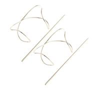 VOSAREA 2pcs Épingles à Cheveux en Alliage Or, Pince Chignon Classique Antidérapante, Accessoire Élégant pour Cheveux, Maintien Sécurisé et Style Vintage