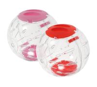 VOSAREA 2pièces Boules Exercice pour Hamsters Nains Rats Cage Hérissons et Petits Animaux avec Aération pour Sécurité