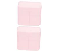 VOSAREA 2pièces Organisateur De Cotons Boîte De Rangement pour Outils De Manucure Support De Rangement Transparent pour Accessoires De Bureau