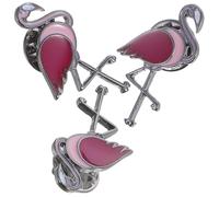 VOSAREA 3 pièces Broche Flamant Alliage Épingle Décorative Élégante et Légère pour Vêtements Accessoire Costume pour Cadeau Fête des Mères