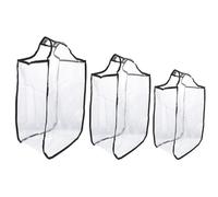 VOSAREA 3 pièces Housse de Valise Transparentes PVC Renforcé Lot de Protège-Bagages Imperméables et Anti-poussière pour Valises et Facile à Utiliser