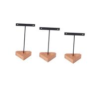 VOSAREA 3 Pièces Présentoirs à Bijoux Support Boucles Oreilles Stable Rack Exposition Bijoux pour Maison Boutique et Comptoir avec Plateau de Rangement Polyvalent