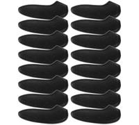 VOSAREA 30 Pièces Protège-embout de Couteau en Plastique Noir | Surface Lisse, Rangement Compact, Adapté aux Couteaux D’office et Cutters Occidentaux, Livraison ou Bande Magnétique